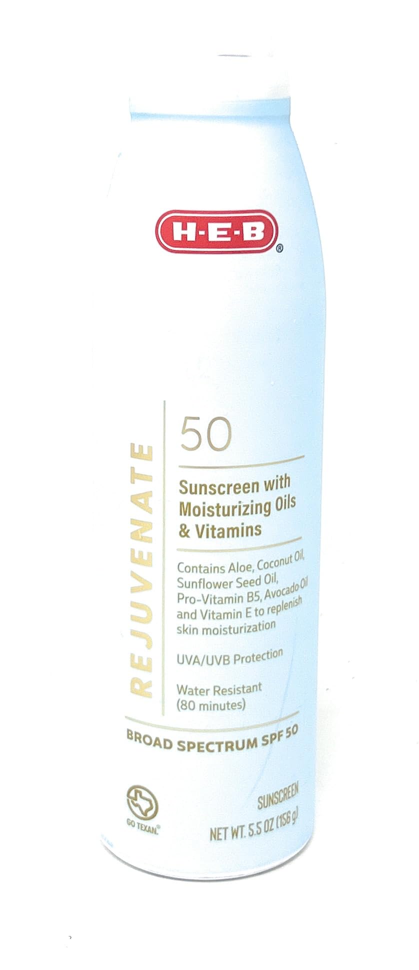 Rejuvenate Sunscreen Spray with Moisturizing Oils Vitamins SPF 50-5 5oz - 1 bottle - made in the USA