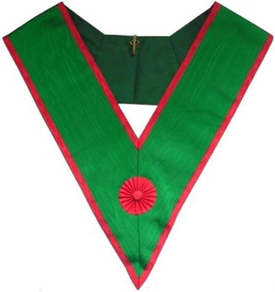 Bricks Masons Knights of St. Andrew Scottish Rite English Regulation Collar - Green