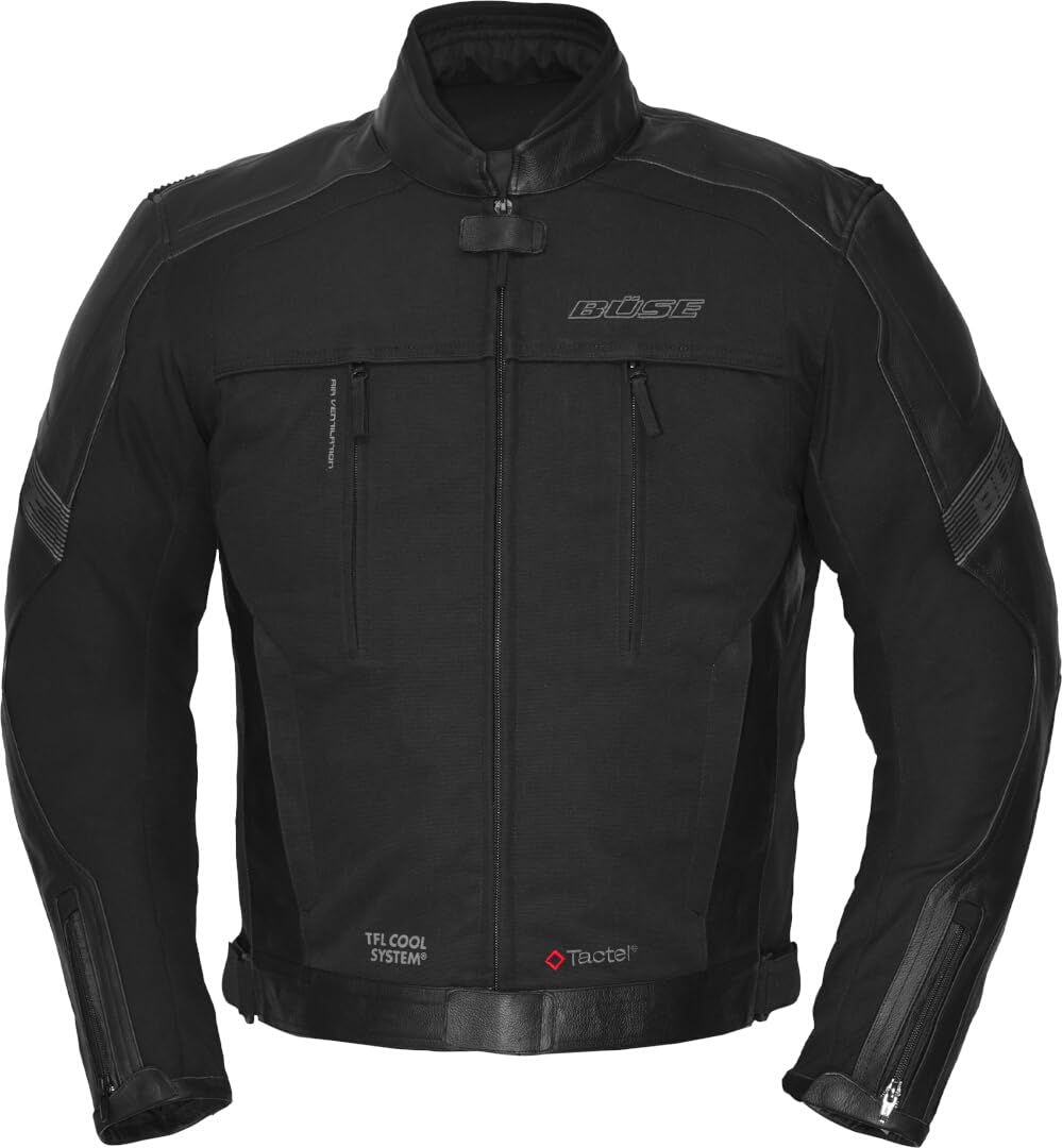 Büse Novaro wasserdichte Motorrad Leder-/Textiljacke