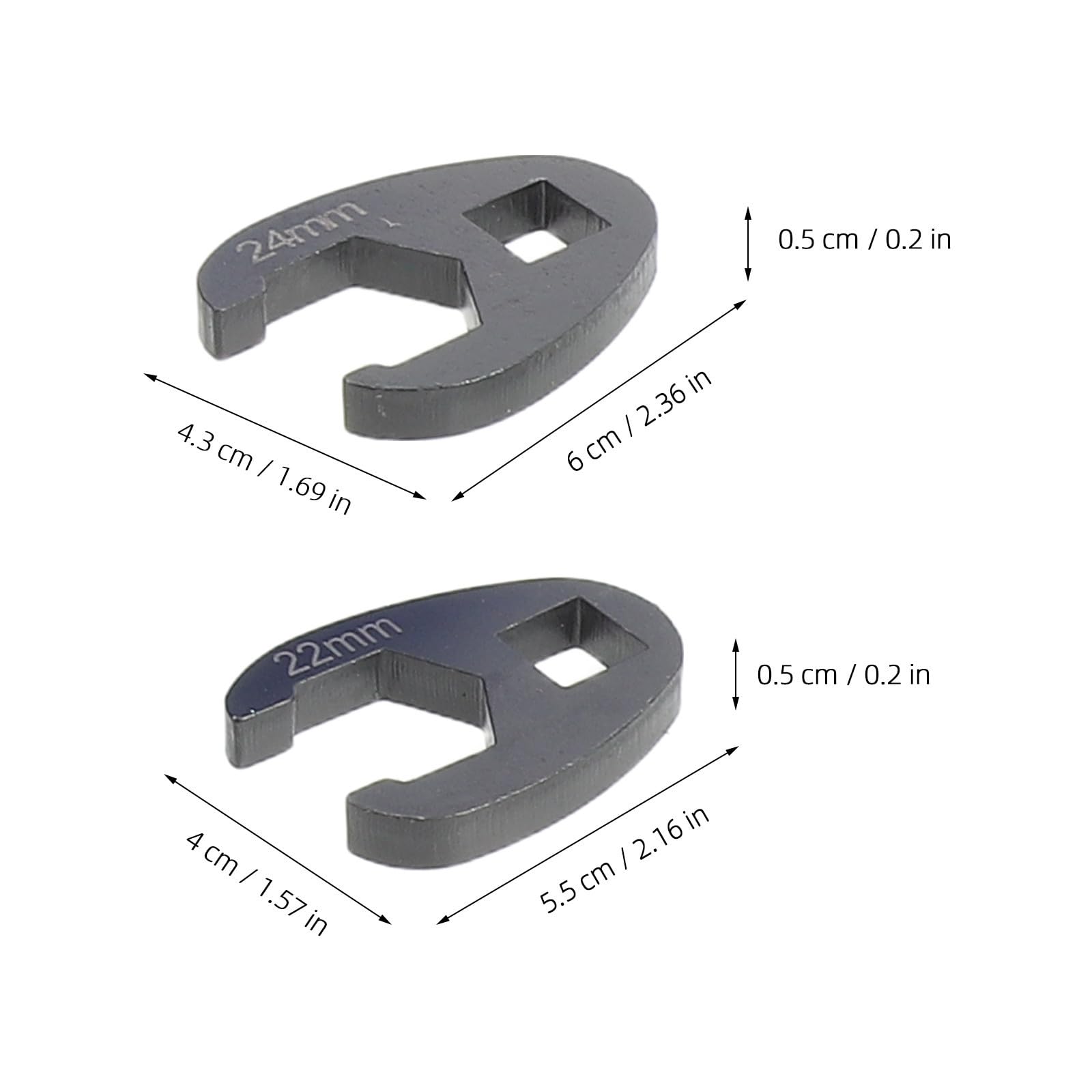 Housoutil 15 Pezzi Set Chiavi a Forchetta Misurate per Raccordi 8-24 MM