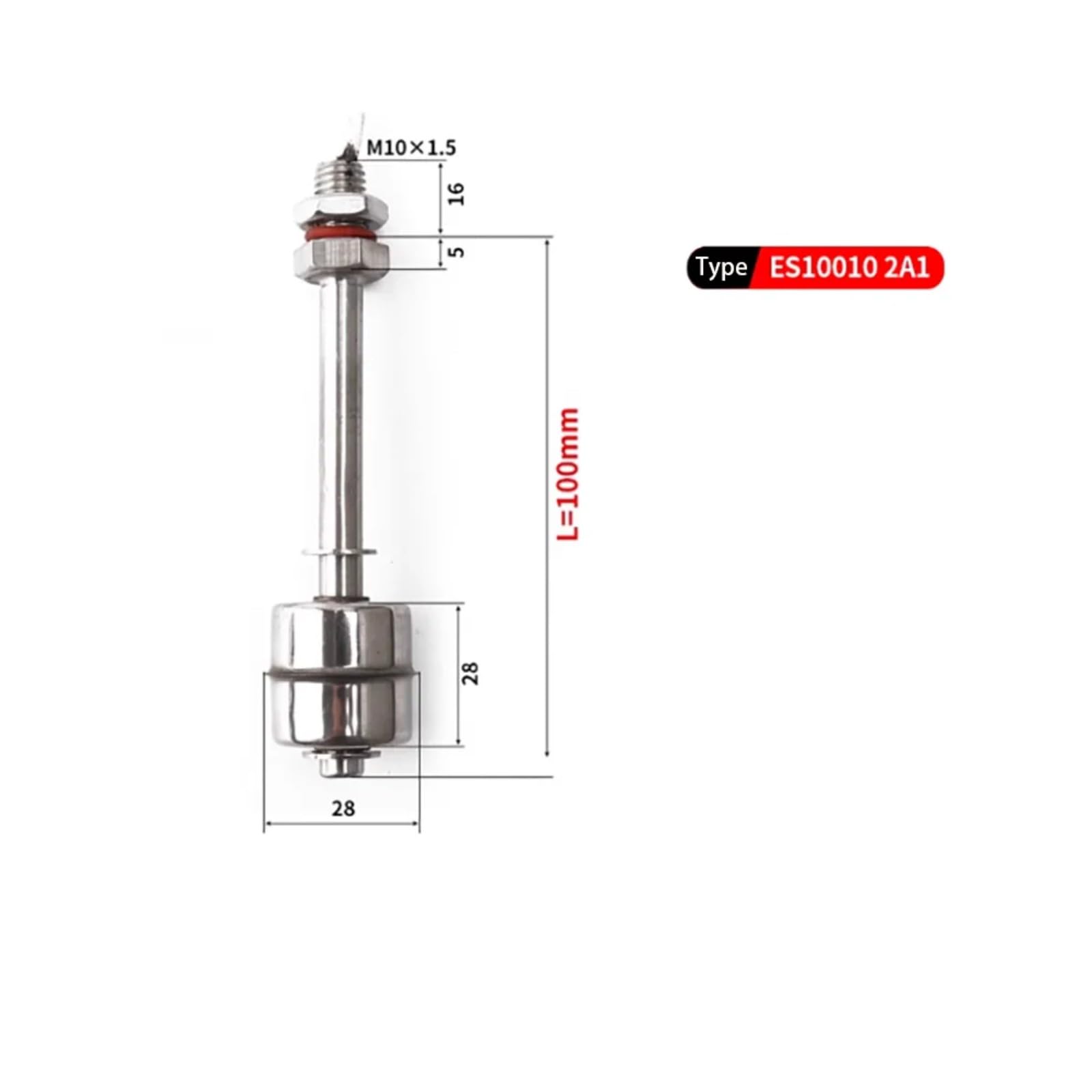 220V Interruttore a sfera galleggiante NO/NC Controller automatico(Length 75mm 220V)
