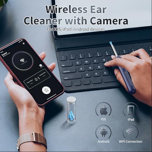 image for AIFINI Ear Wax Removal, Ear Cleaner with Camera and Light, Ear Wax Rem