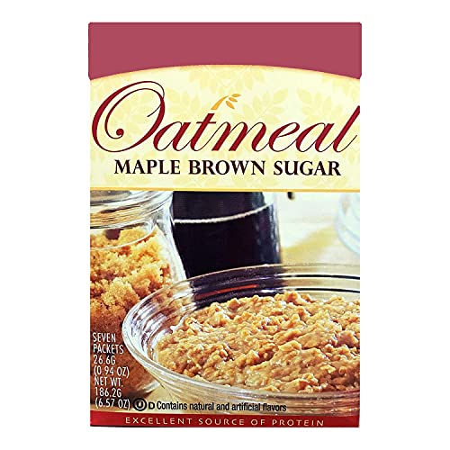HealthWise Oatmeal Maple Brown Sugar, (7 packets of 0.94 oz., net 6.57 oz.)