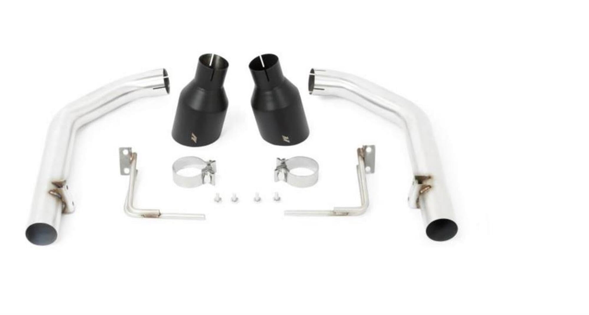 Mishimoto MMEXH-MUS8-15ARBK Race Axleback Exhaust Compatible With Ford Mustang GT 2015-2017 Black