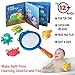 BUILD ME Baby Bath Book and Squirt Toys with Shark Net - Educational Waterproof Counting Book and Soft Sea Creatures Bath Toy Set for Babies and Toddlers - Make Bath Time Learning Colorful and Fun