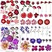 221PCS Real Nature Dried Pressed Flowers for Resin Craft, Dry Pressing Floral with Butterfly Transparent Stickers Set for DIY Jewelry Making Nail Card Scrapbook Art Eternity Summer