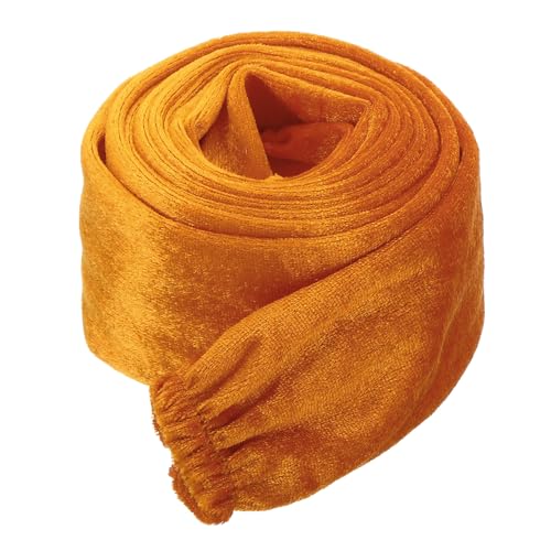 Image of PATIKIL 6ft Lamp Chain Cover, Chain Protective Sleeve Washable with Zipper for Chandelier Lighting Wires Swing Light Fixture, Orange