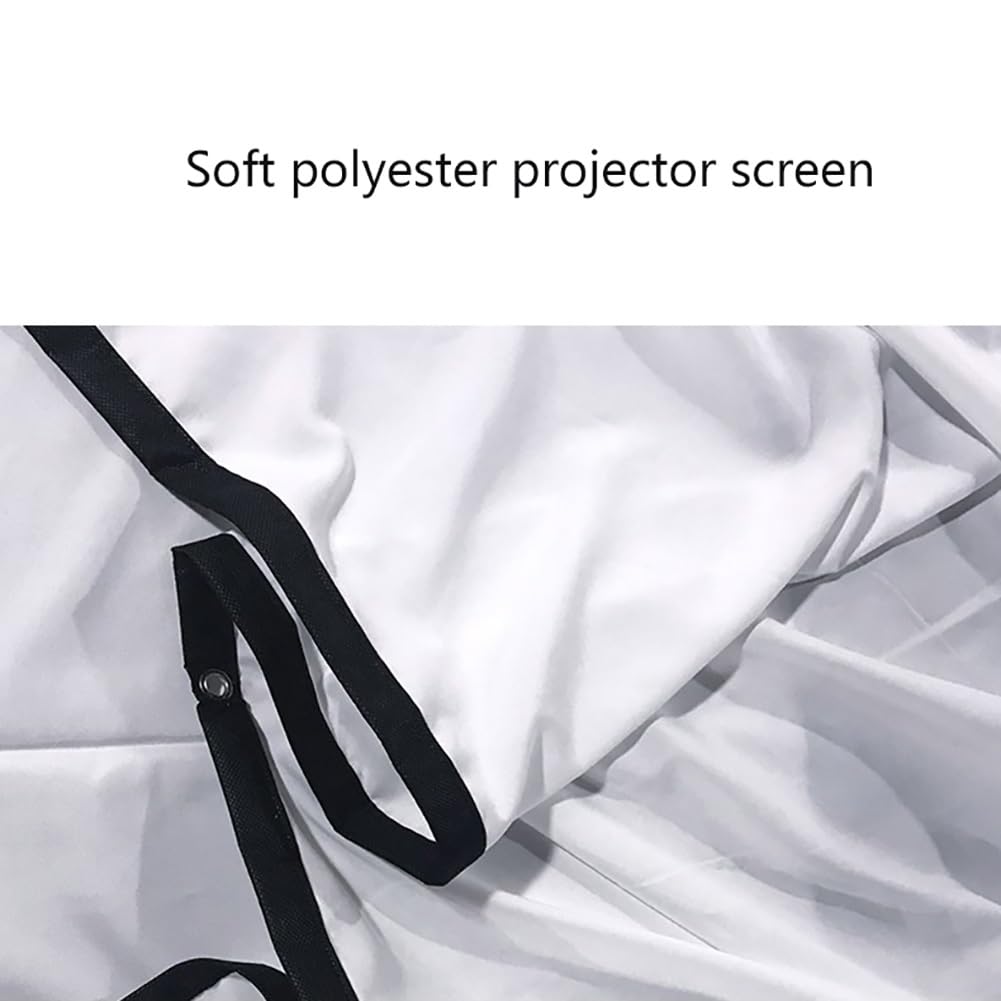 Schermo Portatile per proiettore da Interno ed Esterno da 60-250 Pollici, Telo proiettore Morbido Pieghevole 16:9 antigrinze con Borsa per Home Theater e Campeggio(250 inch 16: 9)