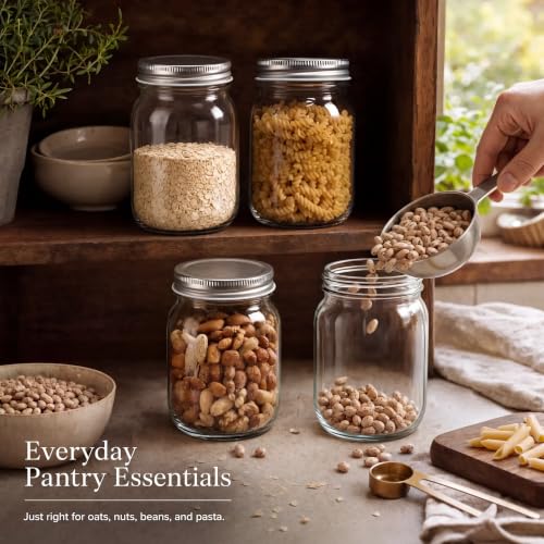 YINGERHUAN 16 oz Mason Jars