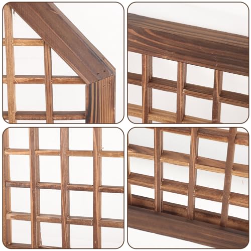 Marco de ventana de madera resistente y duradera, panel decorativo de alta calidad 7