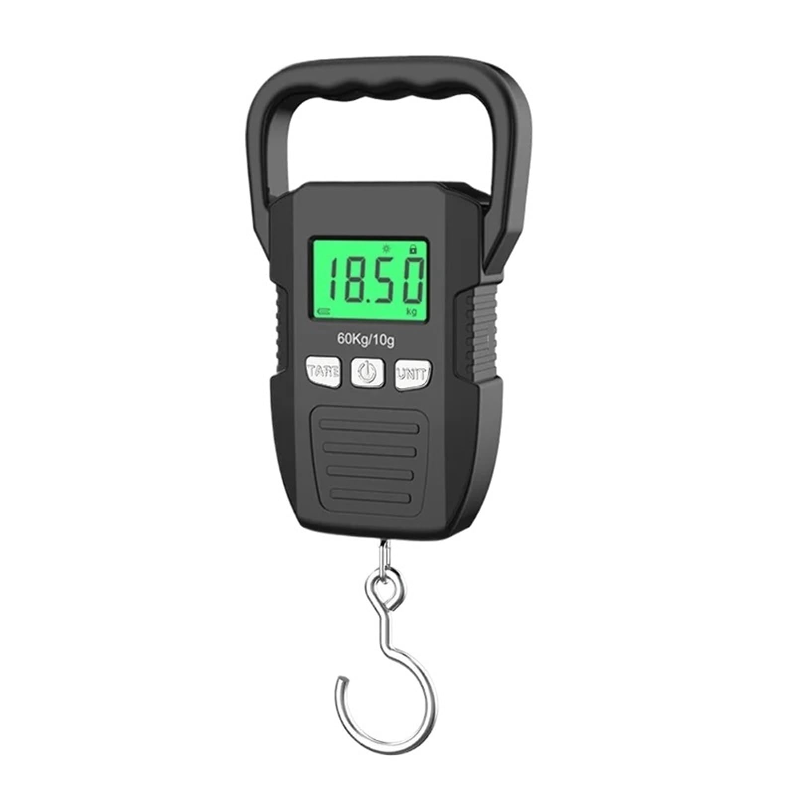 Waga bagażowa, 4 sztuki 60 kg/10 g LCD cyfrowa waga wisząca elektroniczna do bagażu ładowanie przenośne narzędzia wagowe do walizki podróżnej z wagą