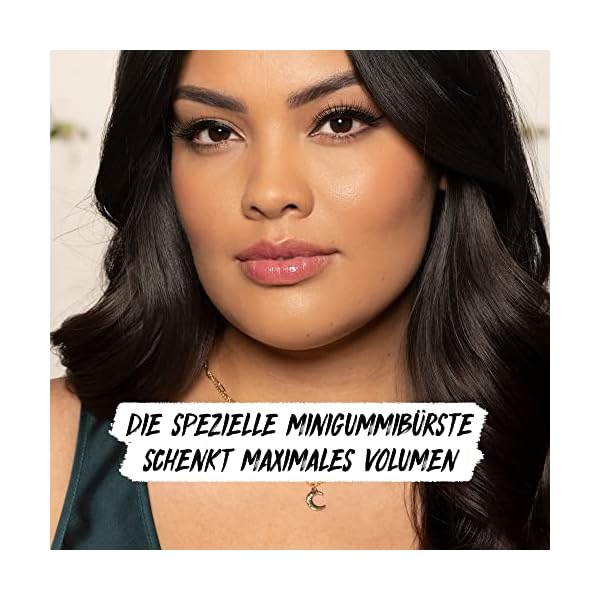 SANTE Naturkosmetik Wimperntusche flexibler Gummi Bürste, Mascara für verlängerte und voluminöse Wimpern, Mit Pro… – Bild 5