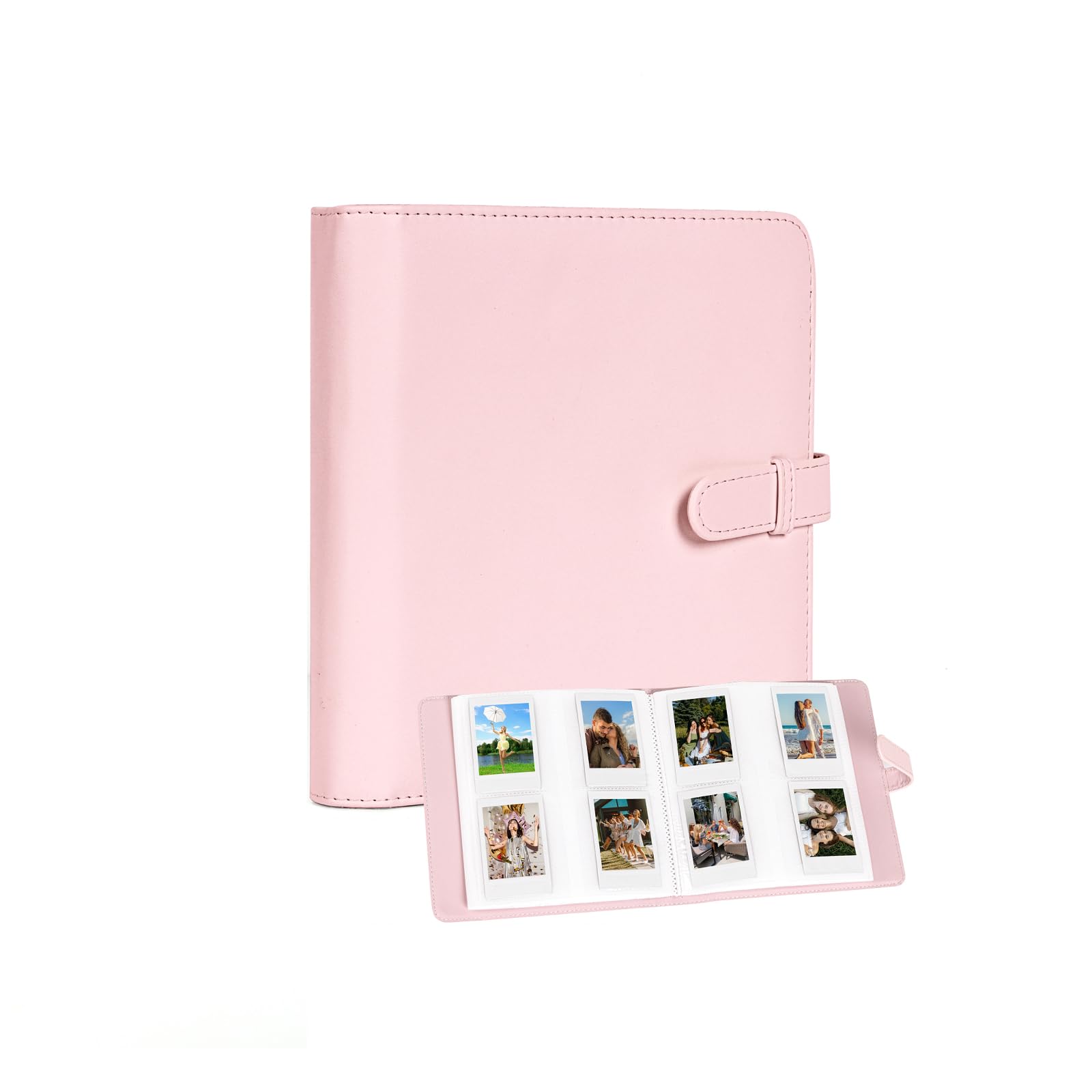 288 Pockets Square Photo Album for Fujifilm Instax Square SQ40/SQ1/SQ6/SQ10/SQ20/SP-3 Camera (Pink), 20 cm x 19.5 cm x 3.5 cm