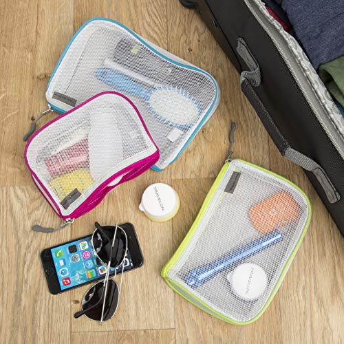 Travelon Set of 3 Assorted Piped Pouches, Brights, One Size - Image 6