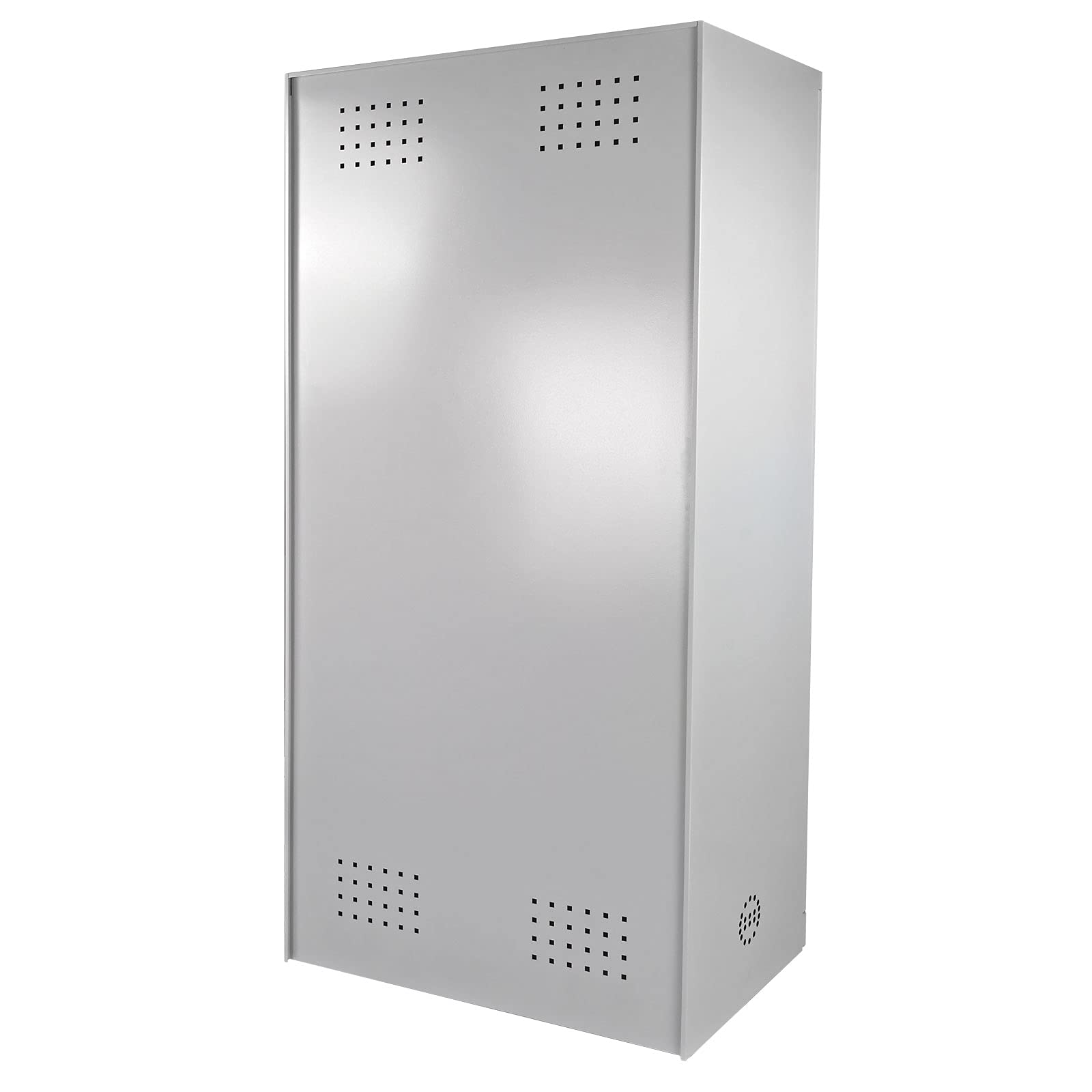 Bad Lüllmann 566246 Armoire de stockage produits chimiques Armoire vestiaire, lumière gris clair (RAL 7035), 195 x 95 x 50 cm (H x l x P)