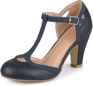 Journee Collection Womens T-Strap Round Toe Mary Jane Pumps Price In India