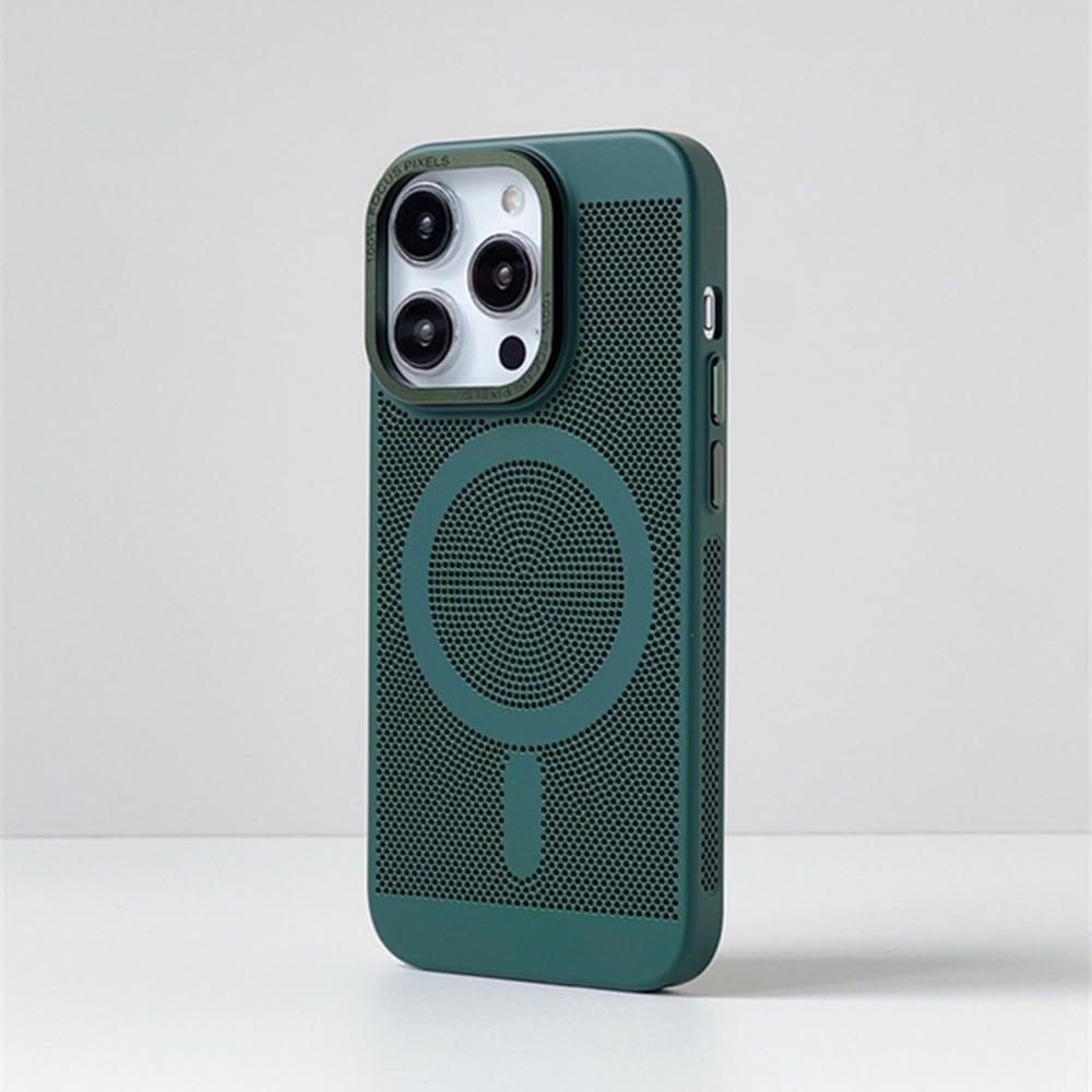 Coque rafraîchissante iPhone 14 Pro Max antichoc en polycarbonate rigide vert - 5