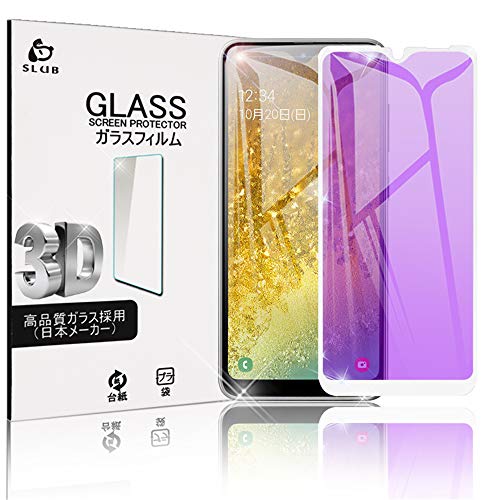 SLuB Galaxy A20 SCV46 SC-02M �K���X�t�B�����y�u���[���C�g�J�b�g�zGalaxy A20 3D�S�ʕی� �����K���X�t�B���� au SCV46 �t���ی�t�B���� docomo SC-02M �t�B���� ��ʕی�V�[�g 0.3mm ����