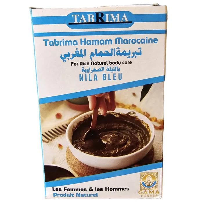Tabrima Hammam en Nila Azul - Exfoliante natural para una piel suave y brillante después del Hammam - 60g