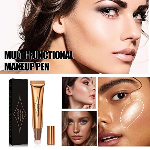 Varinha de beleza de contornos,Caneta Corretiva Líquida para Rosto com Aplicador Almofada Suave | Ba