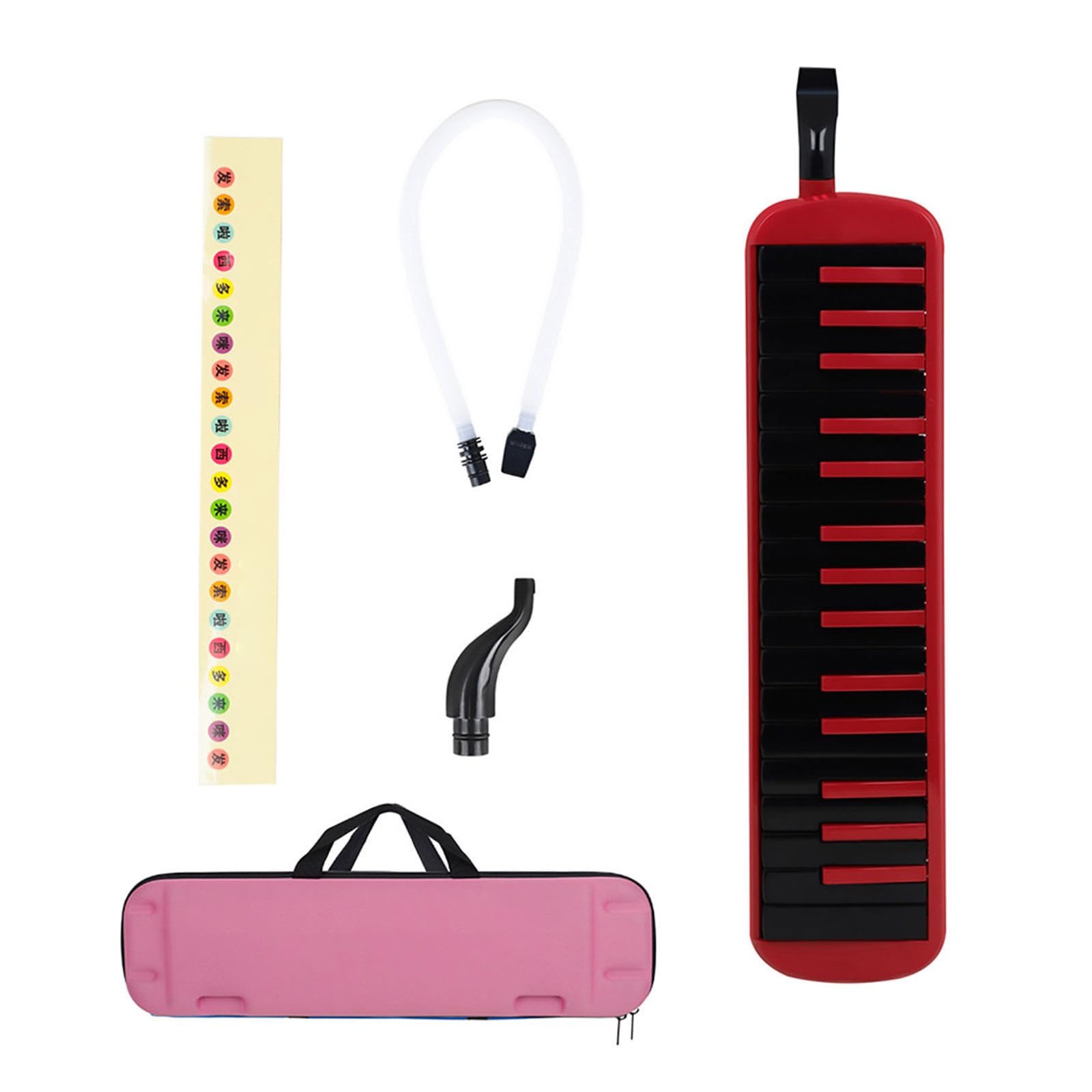 Melodica, strumento a fiato a 32 con tubo lungo e borsa per trasporto, tastiera per pianoforte per lezioni musica, spettacoli all ' aperto, tastiera per pianoforte, soprano