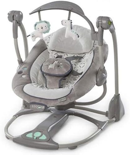 Laz - Mecedora para bebé, mecedora eléctrica inteligente con sonajeros musicales, suave, multifuncional, plegable, para recién nacidos, adecuada