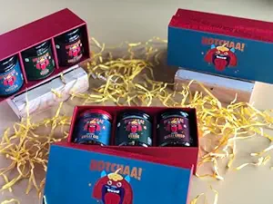 Hotchaa Diwali Gift Box| Chilli Oil Combo - Original Chilli, Chilli Verde & Peanut Chilli Crisp Oil| Premium Gift Pack| 3 Items Gift Combo
