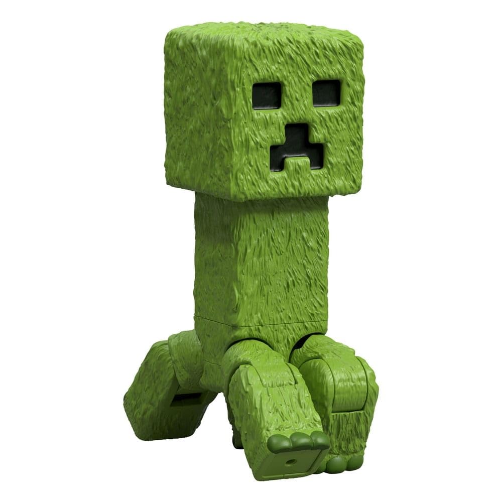 Mattel Minecraft Creeper Figurka akcji 10 cm do ustawiania w różnych pozach i akcesoria, zabawka inspirowana filmem „Minecraft: Film”, JFR58