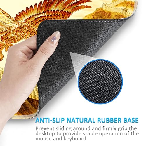 Tapis de souris XXL LL-COEUR Eagle 70x40 cm pour clavier