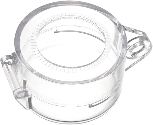 uxcell Protector de plástico transparente para interruptor de 1.181 in de diámetro interruptor de botón 50x32