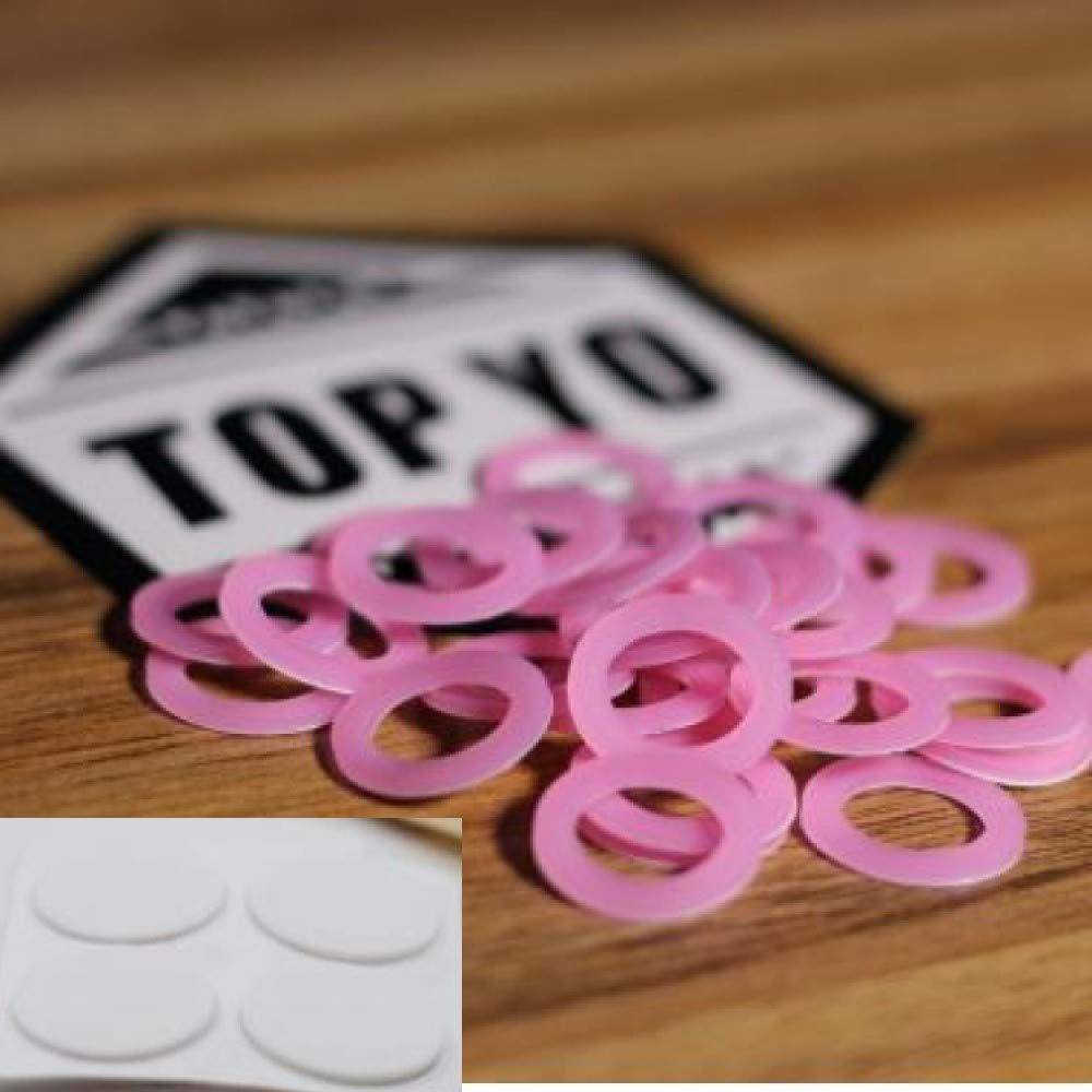 TOP YO Replacement Silicone Yo-Yo Pads (1 Pair-2 Pads) (19mm-White)