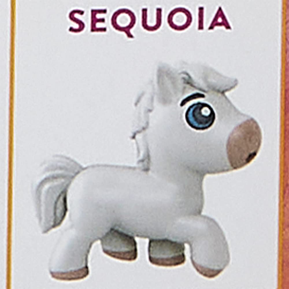 Mini-Sammelfiguren Precious Ponies inspiriert von The Movie Spirit Untamed – Pony Sequoia ~ Weißes Pferd mit weißem Rand ~ ungeöffnete identifizierte blinde Mystery Bag ~ Serie 1