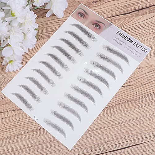 Uonlytech 2 peças de tatuagem de sobrancelha para maquiagem, tatuagem de sobrancelha artificial, tat