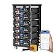 ECO-WORTHY Cubix100 Pro 48V 100Ah(6 Packs) Server Rack LiFePO4 Lithium Battery, Low-Temperature Resistant Cells,LED Display, Bluetooth & WiFi (Get Free 6-Layer Rack with 600A Busbar and RSD Button)