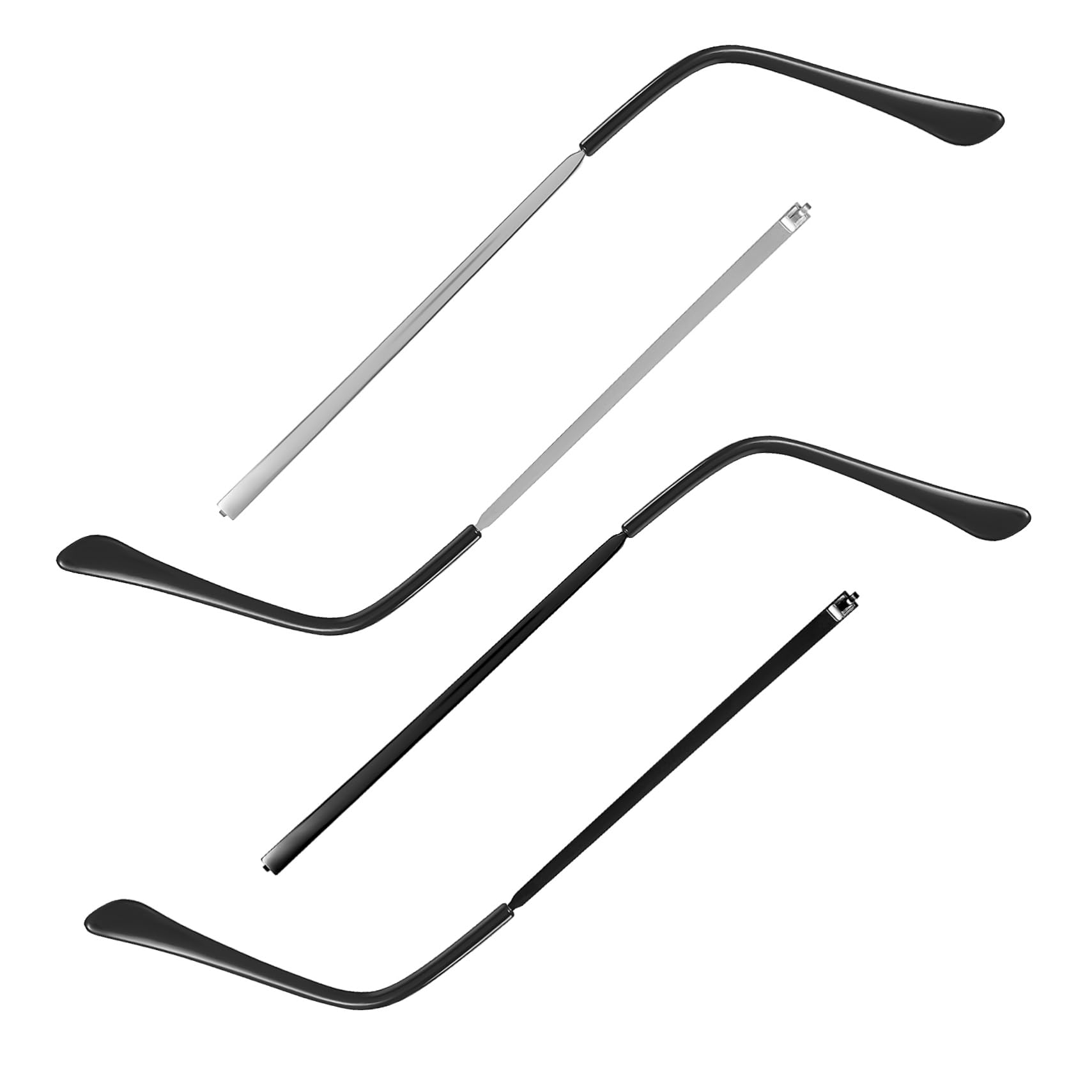 FRCOLOR Glasses Replacement Temples Metal Eyeglasses Arms Replacement Glasses Leg for Frames