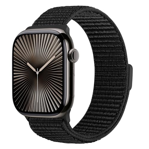 XANS Nylon Sport Band Compatible with Apple Watch Band 38mm 40mm 41mm 42mm 44mm 45mm 46mm 49mm Solo Loop Adjustable Band for iWatch Series 11/10/9/8/7/6/5/4/3/2/1/SE 3/Ultra 3 for Men Women