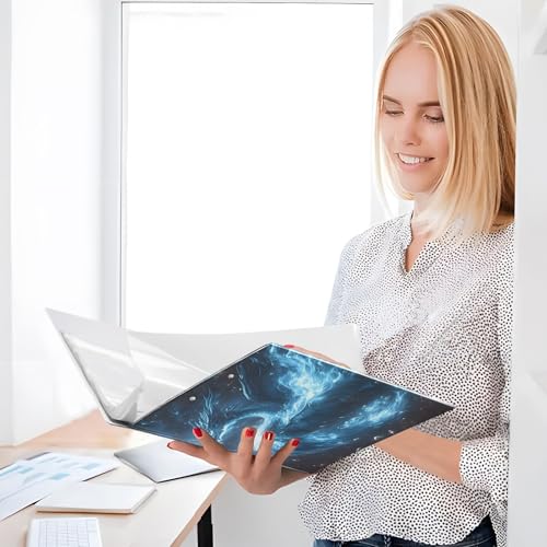 Image of SsangYong 3 Ring Binder with 2 Interior Pockets 1.5 inch Binders 3 Ring Heavy Duty Fit 8.5 inch x 11 inch Letter for Office School, 2 Pack