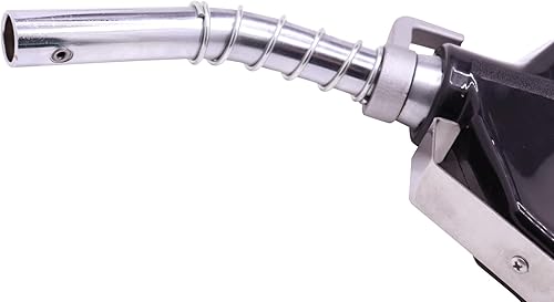 Miniatura 3 de Boquilla de combustible de apagado automático NPT de 3/4 de pulgada negra, manguera giratoria de combustible, flujo alto de 16GPM, protector de mano