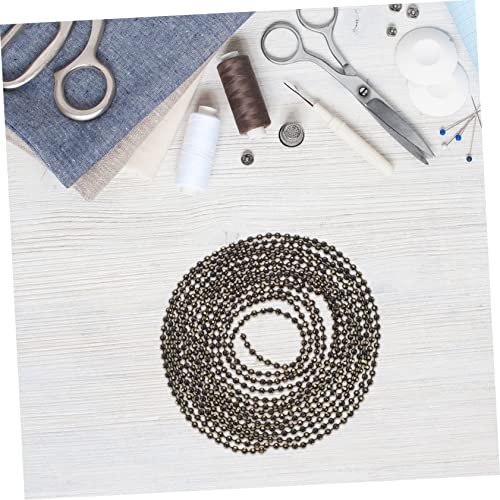 Gadpiparty Corrente De Contas De Cobre Corrente De Bolas De Cobre Colar De Corrente De Contas Jóias