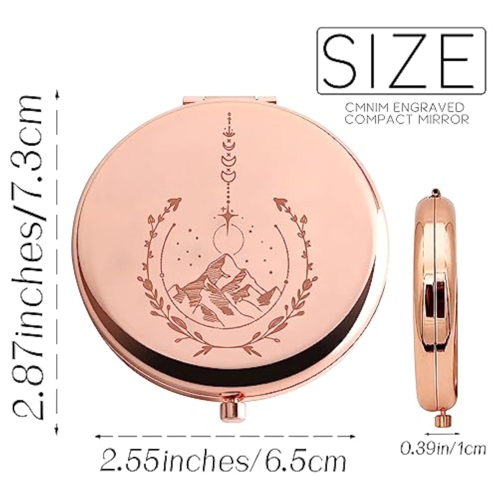 Compact Makeup Mirror for Book Nerds