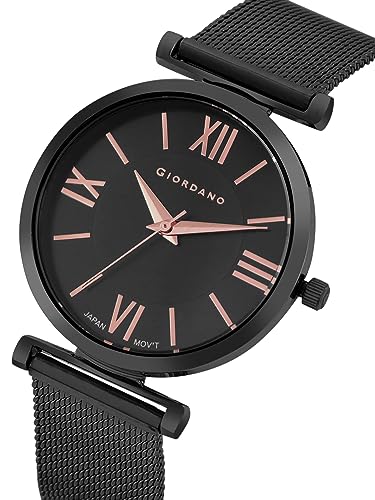 Image of Giordano Analog Stylish Watch for Women Water Resistant Fashion Watch Round Shape with 3 Hand Mechanism Wrist Watch for Girls & Ladies to Compliment Your Look /Ideal Gift for Female - GZ-60061