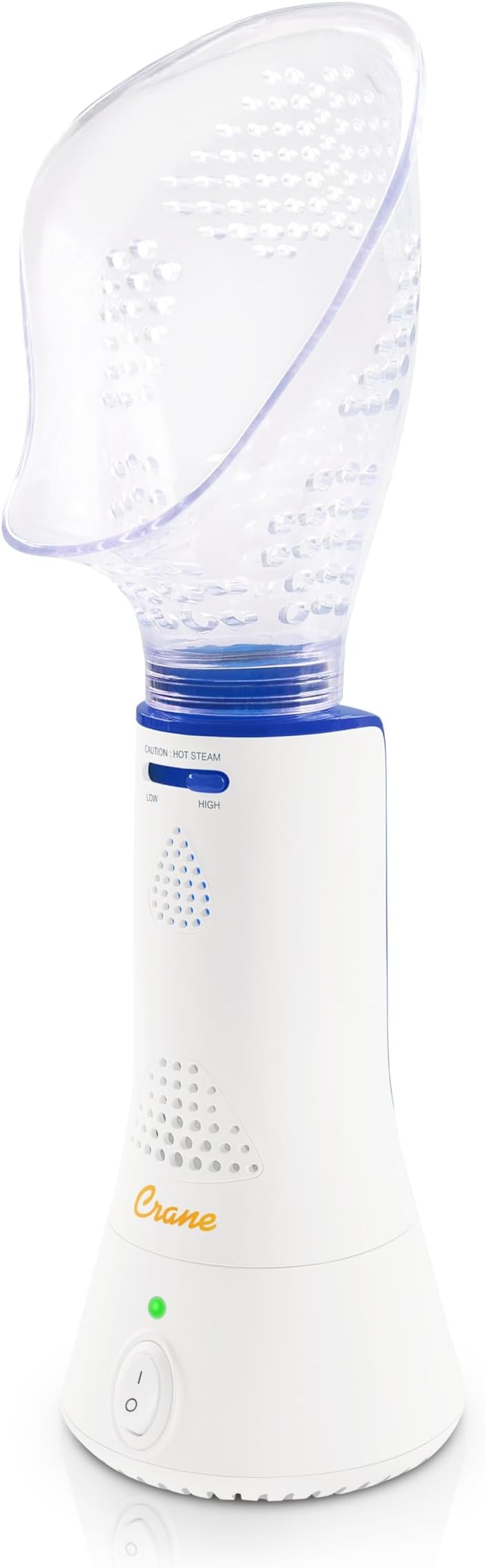 Crane Corded Personal Steam Inhaler - for Sinus, Congestion, Cough, & Cold Relief, Vapor Pad Compatible, White, 30 ml