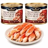 Premium King Crab Meat - Red King Crab Legs Snack Wild Caught, High-Protein, Low Fat, Zero Carbs (260G/9.2Oz)