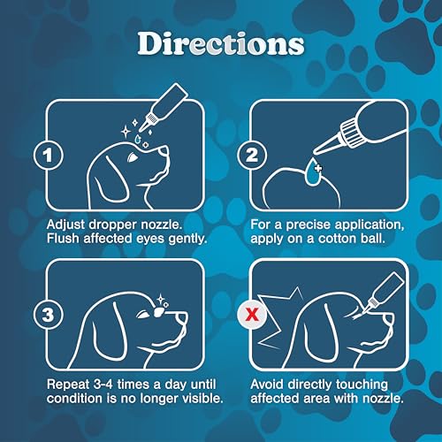 Image of Pet Eye Wash Drops for All Animals - Large 5.1 fl oz Hypochlorous Acid Eye Cleanser, Gently Flushes & Soothes Irritated Eyes, Helps Remove Tear Stains, Safe & Non-Toxic (2)