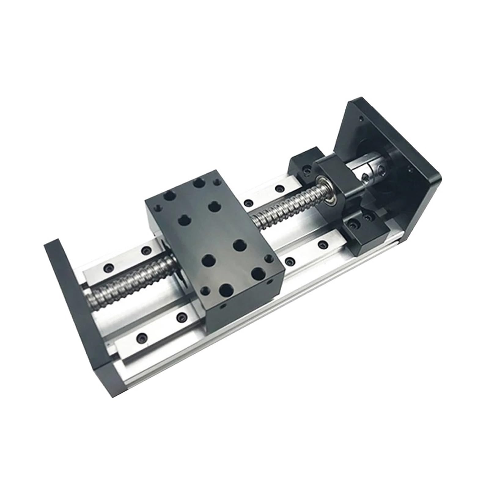 Écrou à billes en métal SXG1204 Course de l'étage coulissant 50-200 mm SFU1204 Vis à billes MGR12 Rail de guidage Table de mouvement for moteur pas à pas Nema23(Effective Stroke 200)