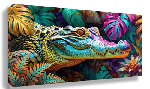 Peinture Numero Adulte Crocodile pour Décoration Maison Murale Salon
