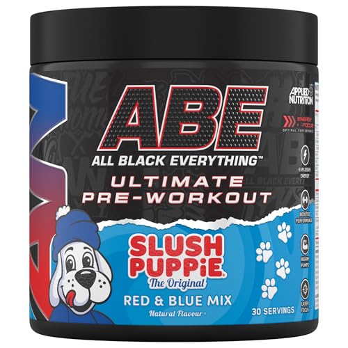 Applied Nutrition ABE Pre Workout - All Black Everything Pre Workout Powder Energy & Physical Performance with Citrulline Creatine Beta Alanine (375g - 30 Servings) (Slush Puppie)