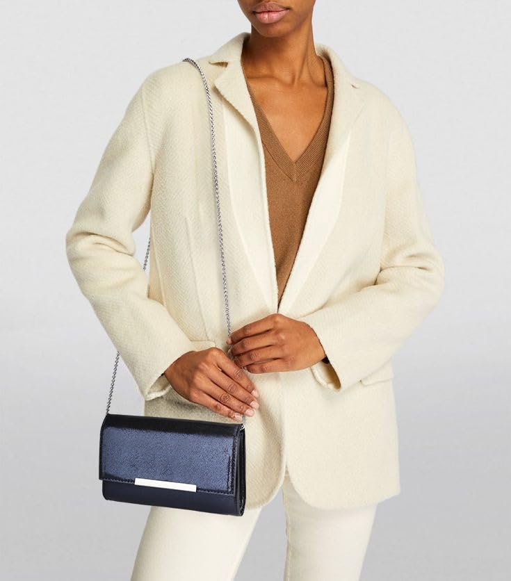 Image of AFKOMST Clutch Purses for Women Small Convertible Wristlet and Evening Bag | Vegan Leather, Fits 6.7-inch Phone /Passport, Versatile for Formal Events /Prom /Wedding /Cocktail /Night Out /Daily Use
