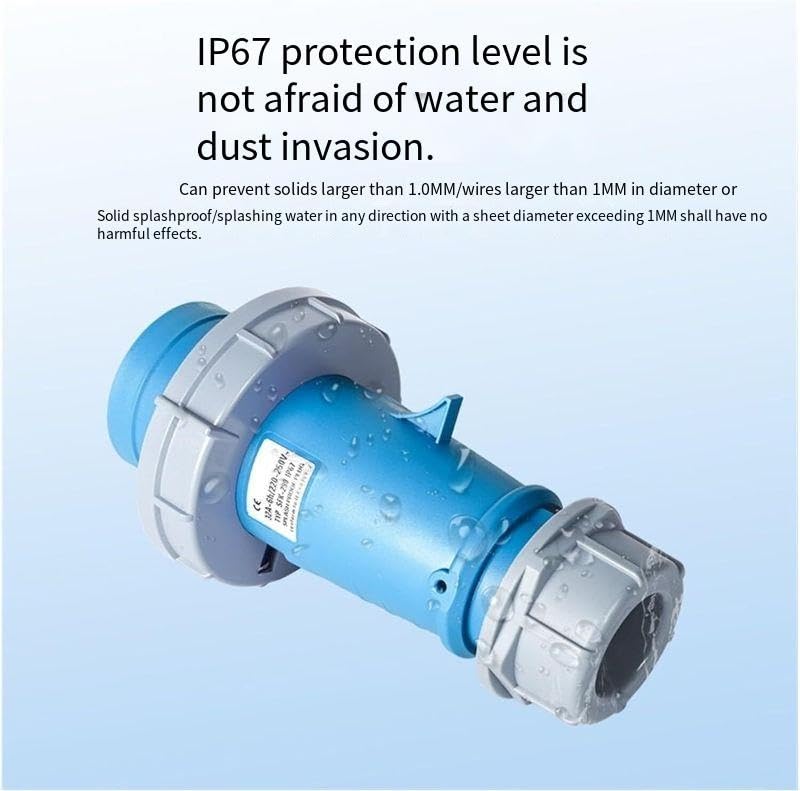 Conector IP67 impermeable 16A SFK 282 enchufe industrial 4 pines 5