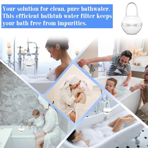 Filtre de bain pour robinet à suspendre réutilisable 8500L